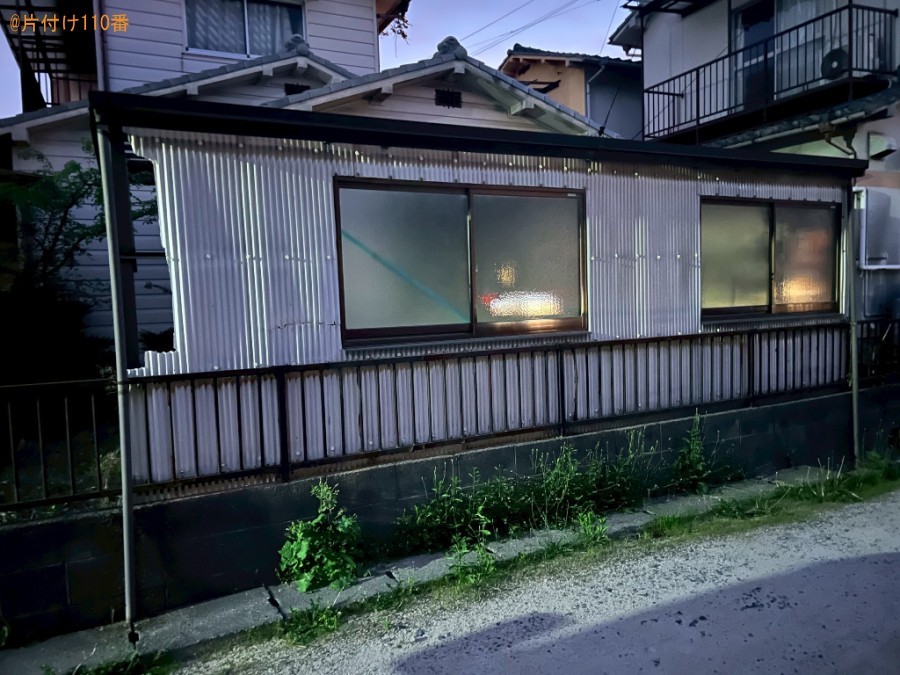 車庫と屋根の波板の回収・処分ご依頼　お客様の声